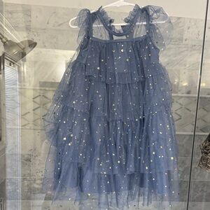 Starry Blue Tulle Dress
